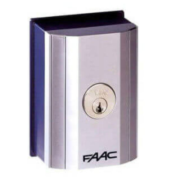 Ключ выключатель Т10 Е, комбинация №3 монтаж в стойку или на стену с одним микровыключателем FAAC KEY SWITCH T10 E W/LOCK N 03