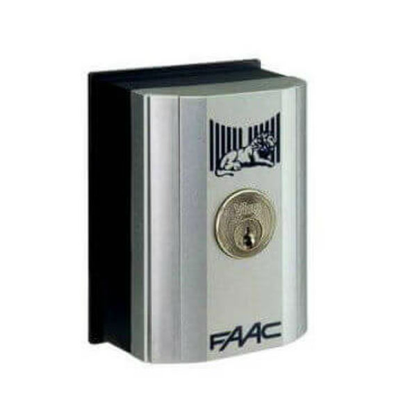 Ключ выключатель Т10 Е, комбинация №1 монтаж в стойку или на стену с одним микровыключателем FAAC KEY SWITCH T10 E W/LOCK N 01